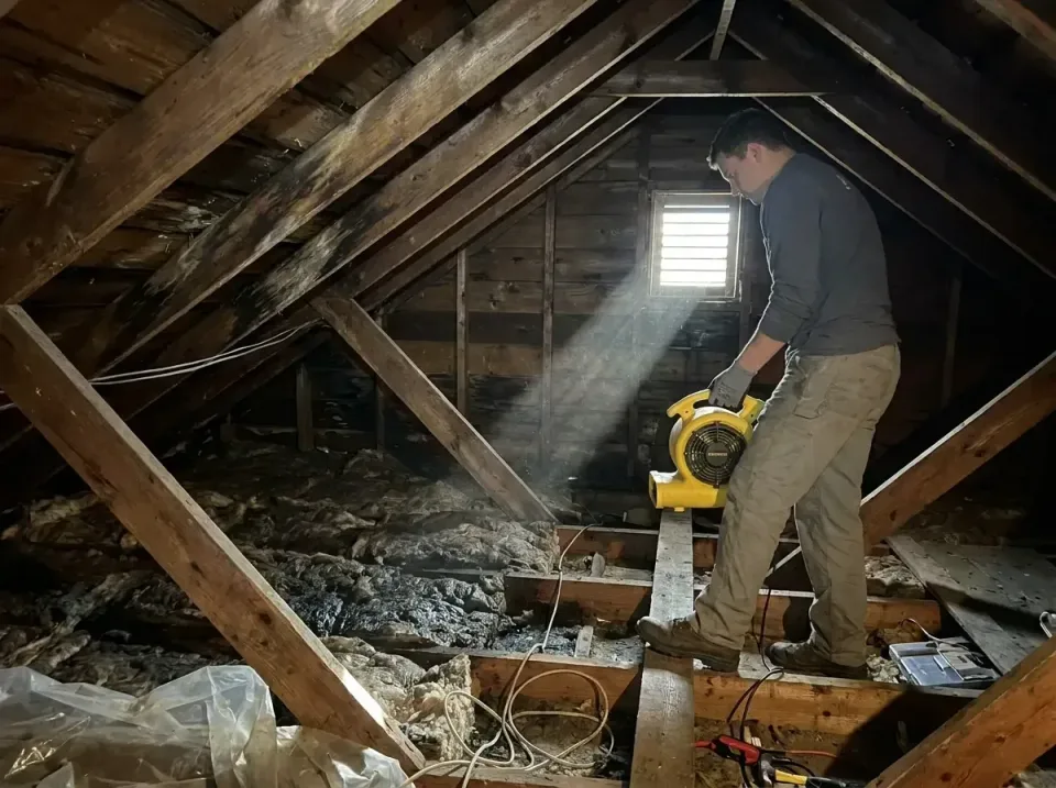 attic-water-damage-drying-proc-007 — frequently asked questions, Emergency Water Extraction & 24/7 Flood Response in Fort Gi…